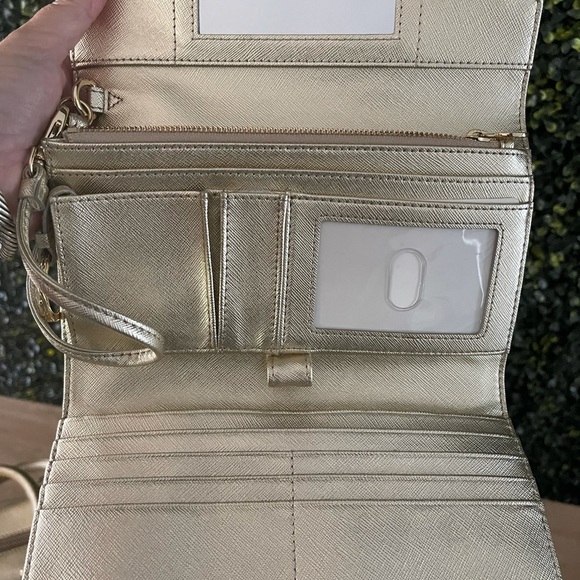 Robinson Middy satchel by Tory Burch with wallet - Picture 7 of 12